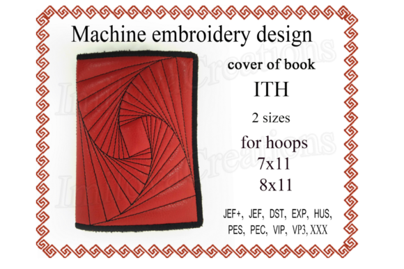 Charming Cover for Book - in the Hoop Design