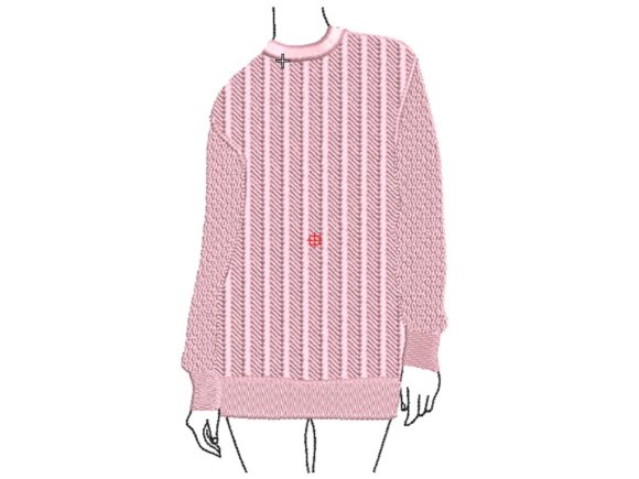 Charming Long Sweater Embroidery for Gifts