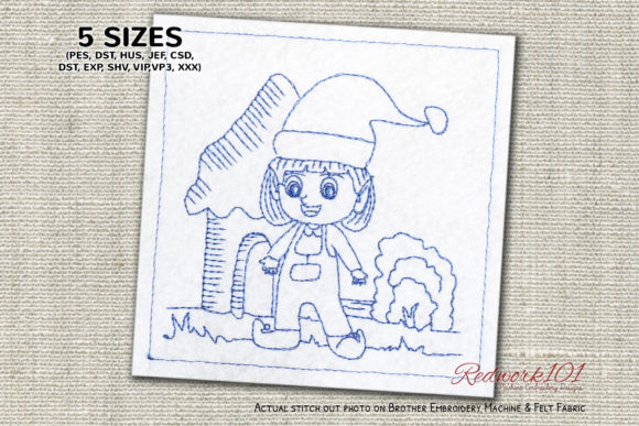 Girl Elf Bluework: A Charming Addition for Etsy