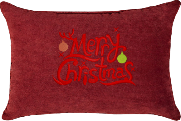 Merry Christmas Logo for Festive Embroidery Projects