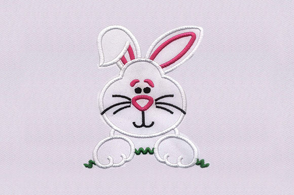 White Bunny Rabbit: A Charming Addition for Holiday Embroidery
